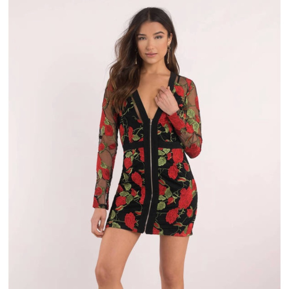 Tobi Red bodycon dress
